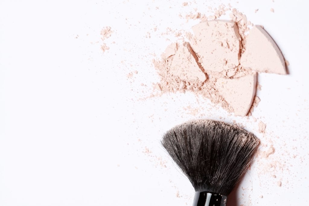 brush and powder