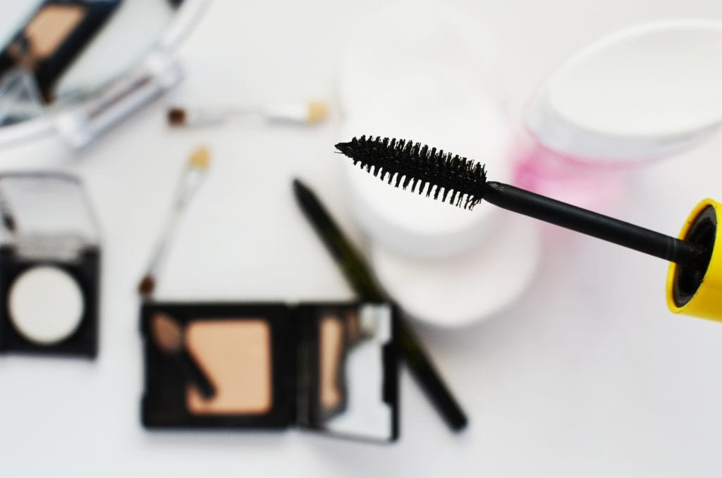 mascara and makeup