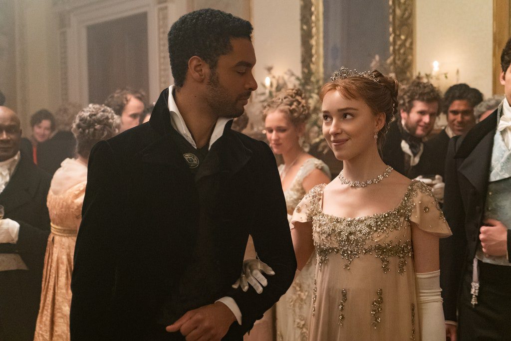 simon e daphne nella serie tv bridgerton