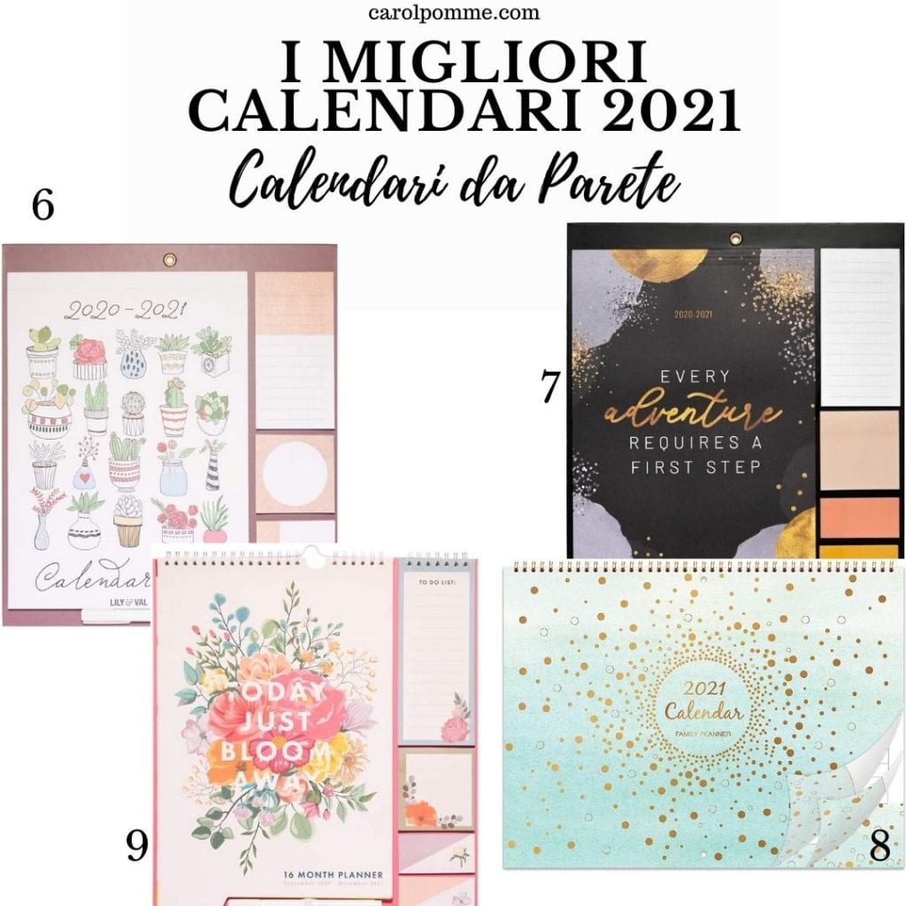 calendari da appendere 2021