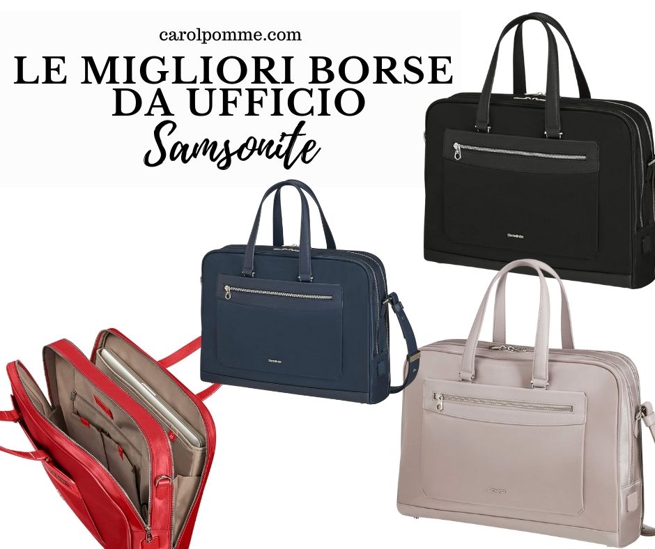 Il modello Zalia 2.0 di Samsonite: una borsa da ufficio elegante e capiente.