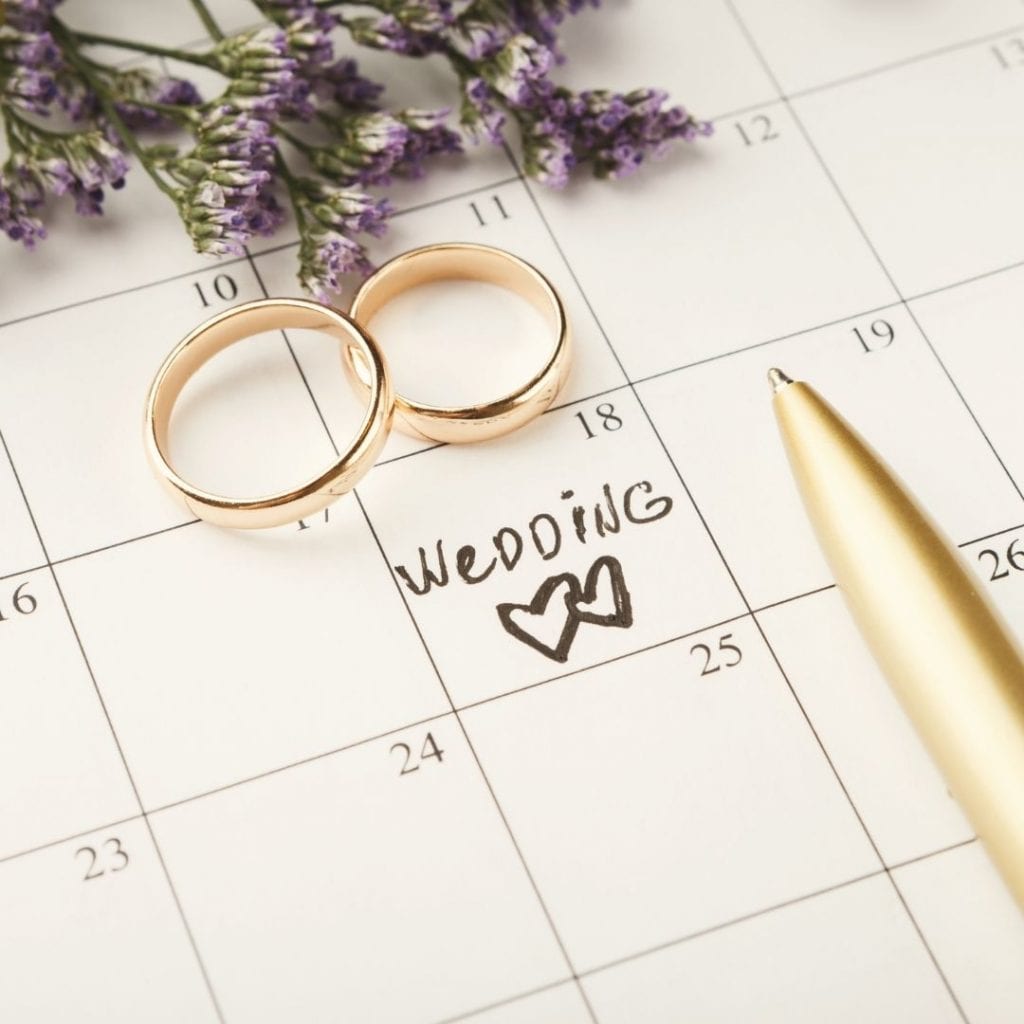 calendario matrimonio