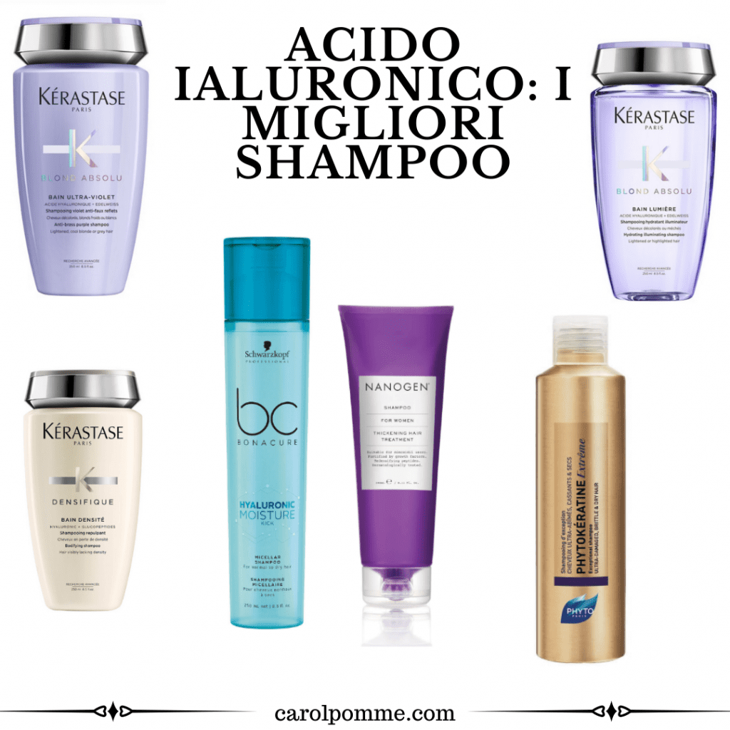 I migliori shampoo con acido ialuronico.