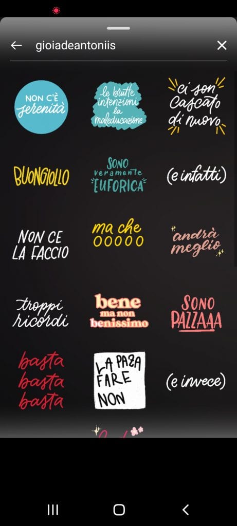 gif instagram stories italiano
