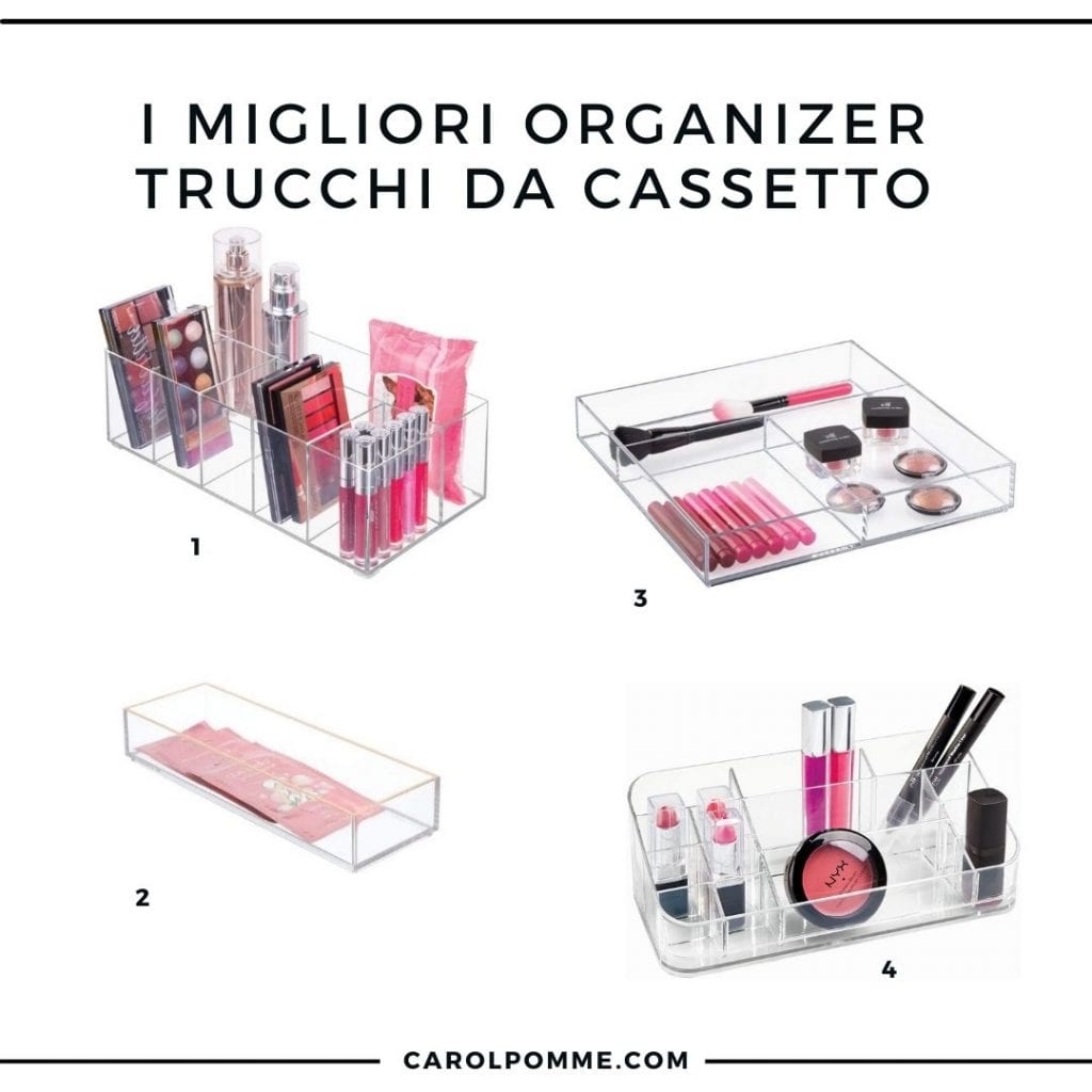 migliori organizzatore trucchi da cassetto