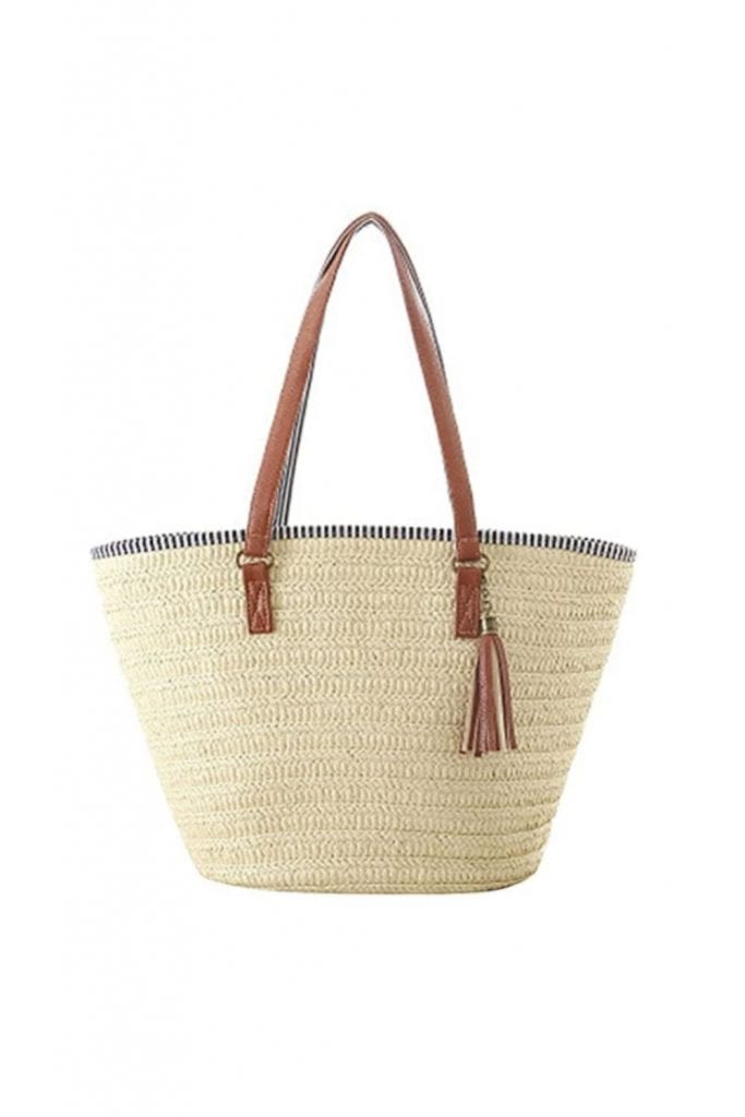 borsa spiaggia paglia