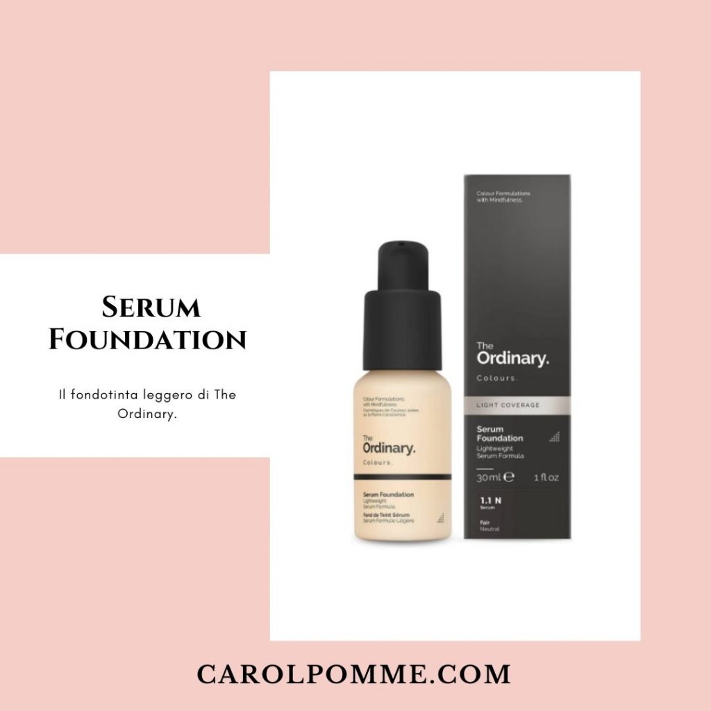 serum foundation fondotinta the ordinary