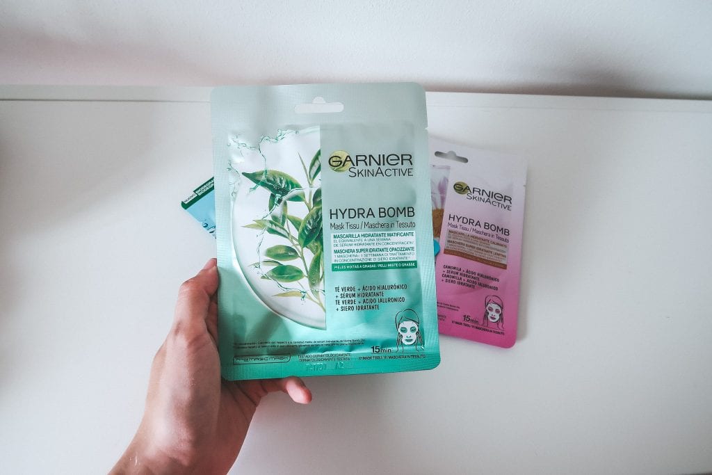 garnier hydra bomb maschera viso opacizzante