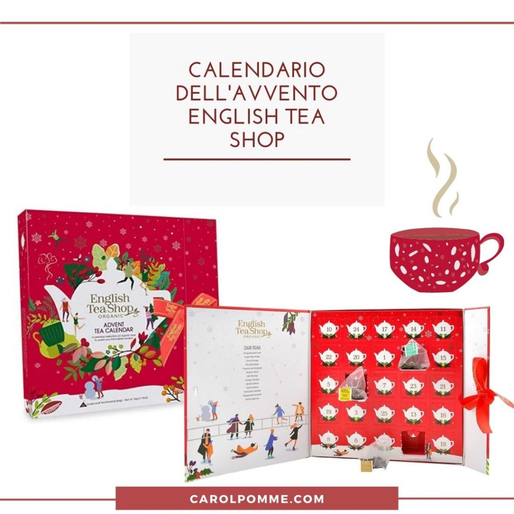 Calendario dell'Avvento 2021 alternativo tè