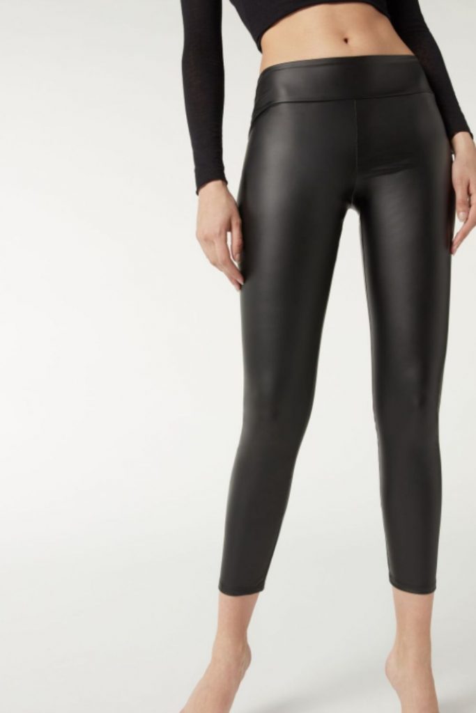 Leggings Super Lucidi con Inserti in Tulle - Calzedonia