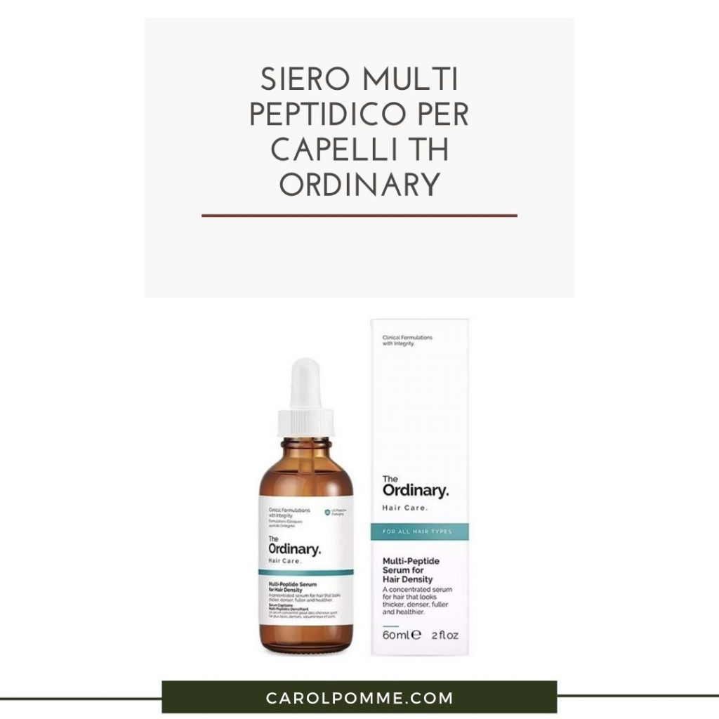 multi peptide serum the ordinary hair come si usa