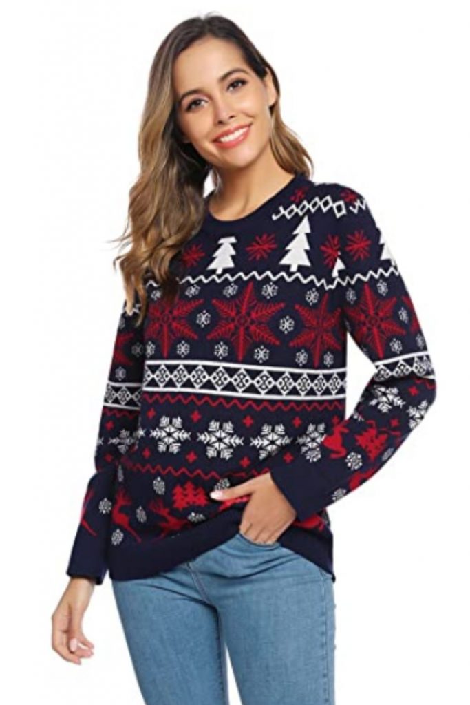 pullover natalizio donna