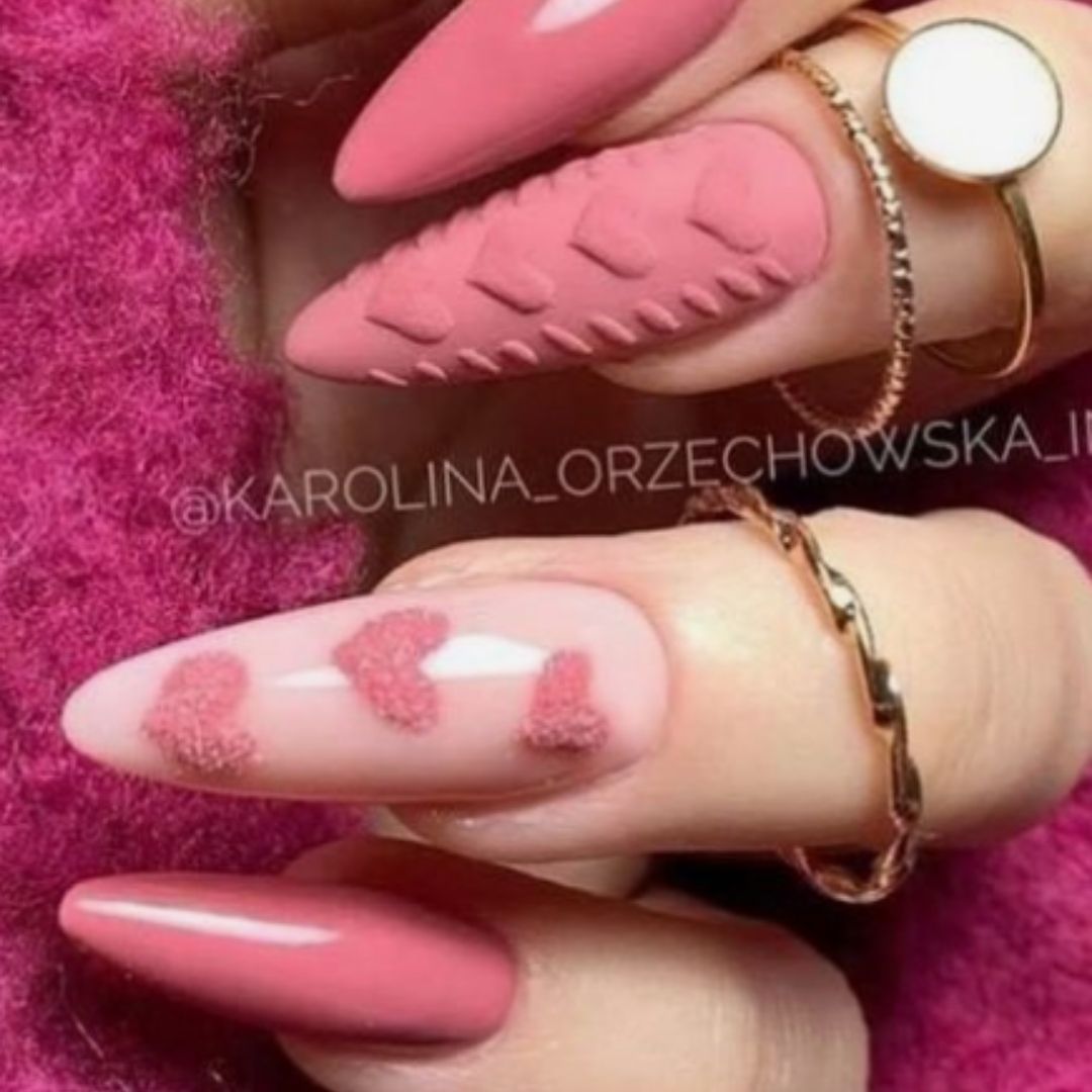 nail art particolare san valentino
