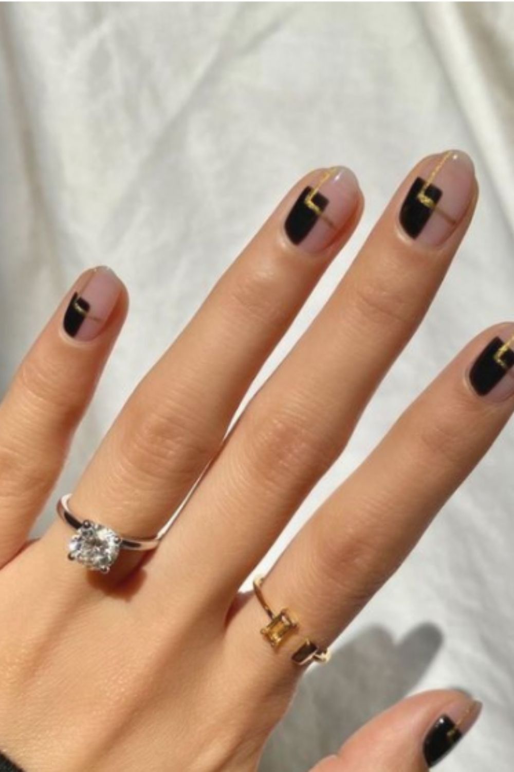 nail art rosa niud