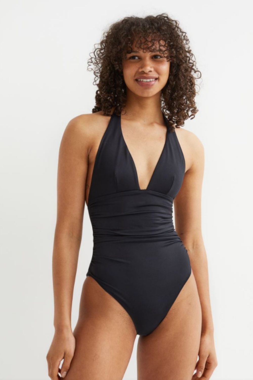 costume da bagno intero modellante nero