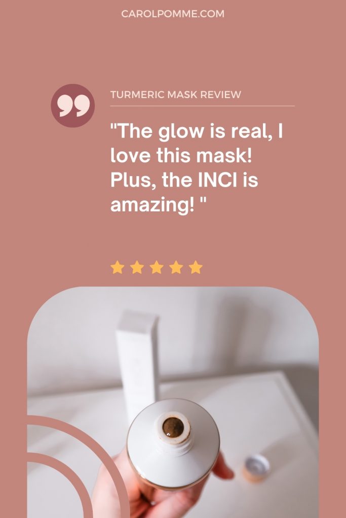 kora organics turmeric brightening & exfoliating mask
