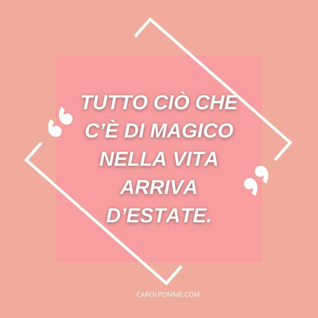 frasi sull'estate