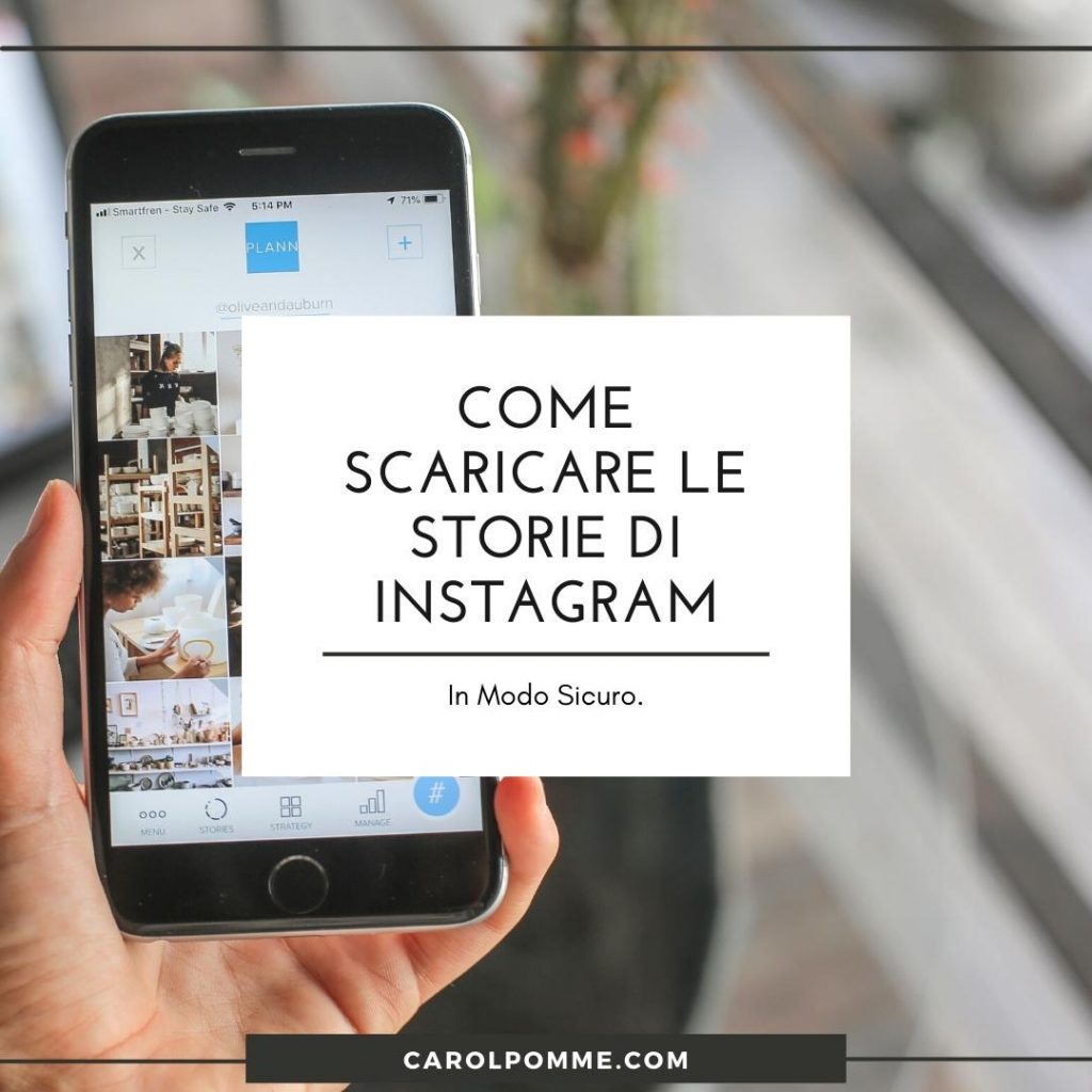 scaricare storie instagram