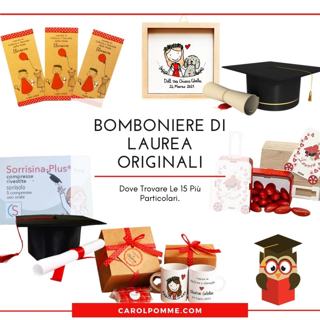 bomboniere laurea originale particolare