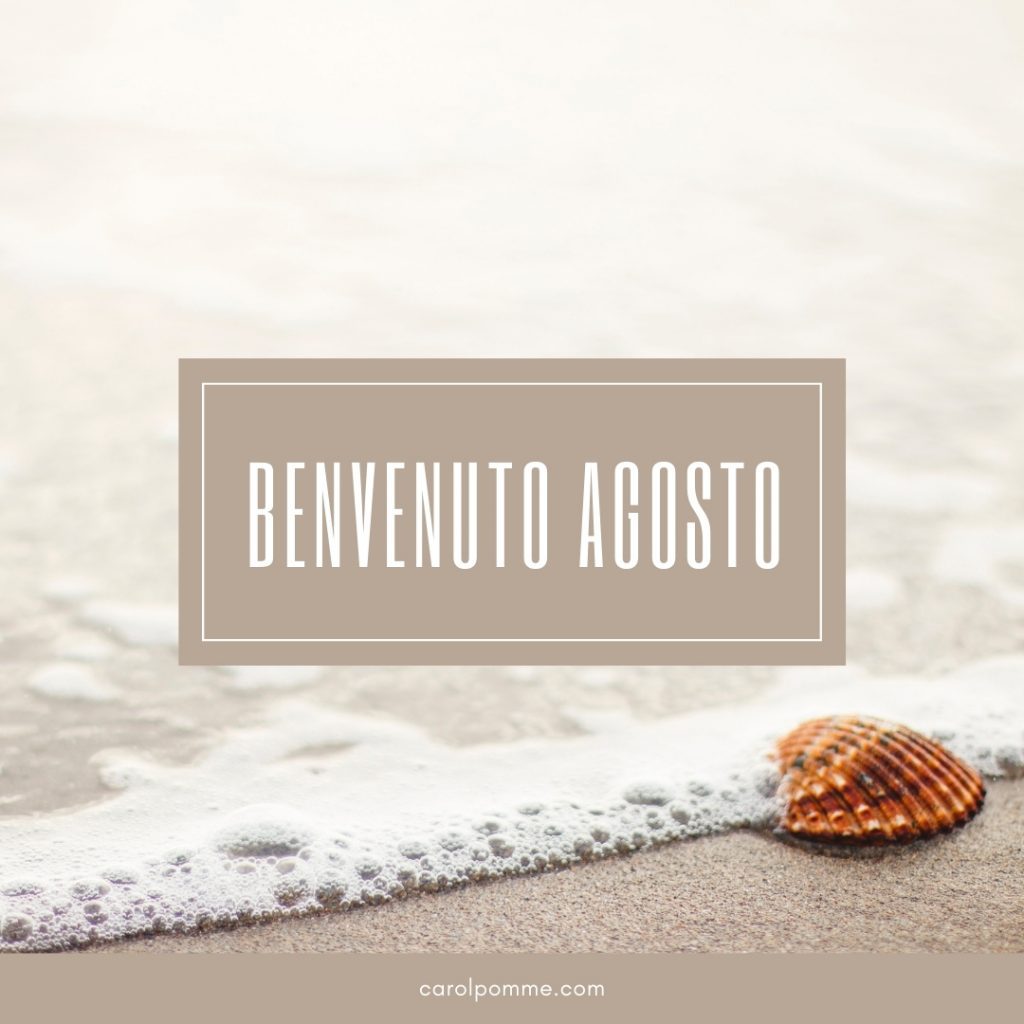 benvenuto agosto grafica
