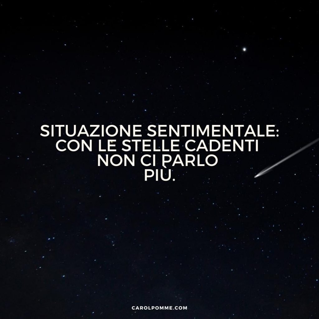 frasi sulle stelle cadenti divertenti