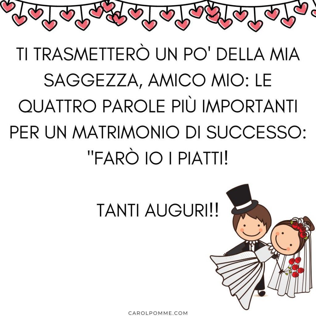 auguri di matrimonio simpatici