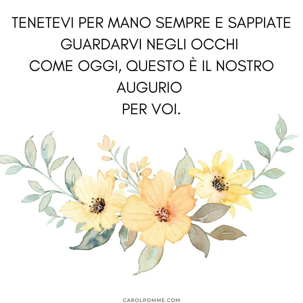 auguri matrimonio semplici