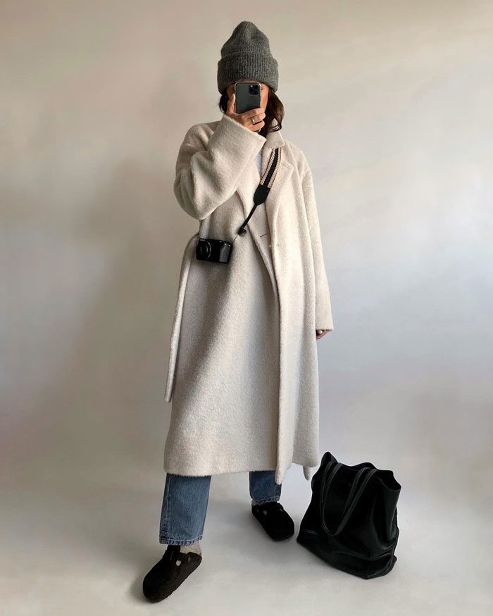 birkenstock boston outfit inverno