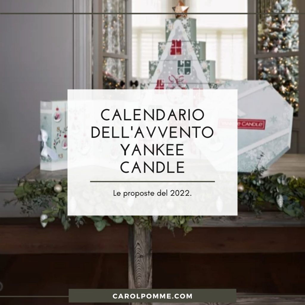 calendario avvento yankee candle 2022