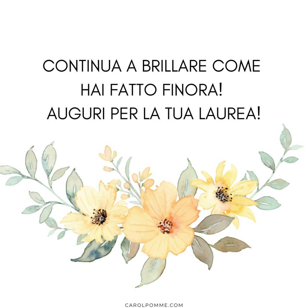 auguri di laurea
