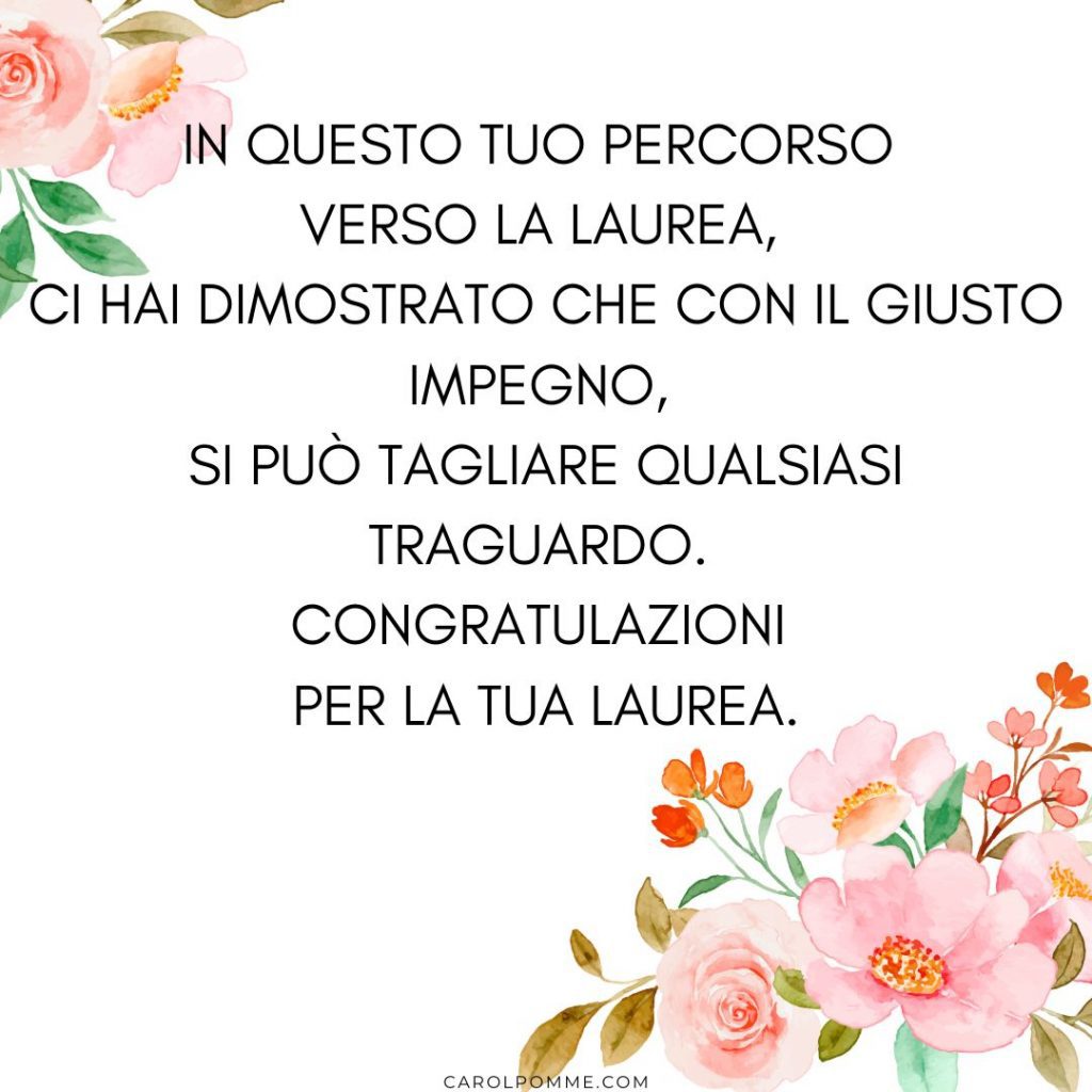 🌸 Laurea Biglietto Auguri laurea