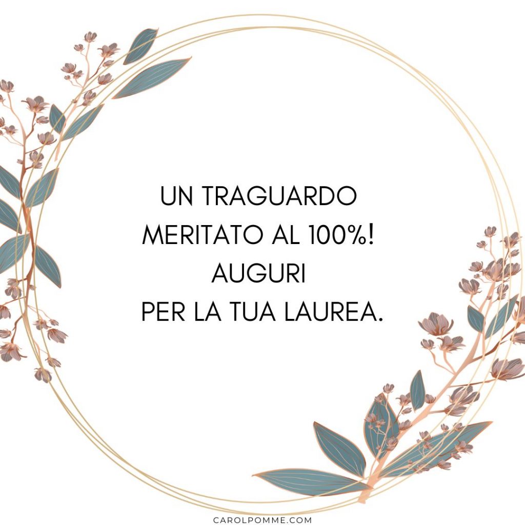 frasi x laurea