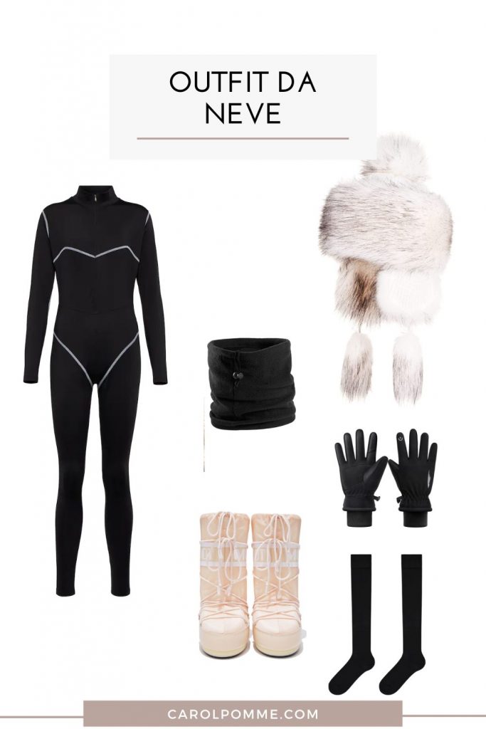outfit da neve cosa indossare donna