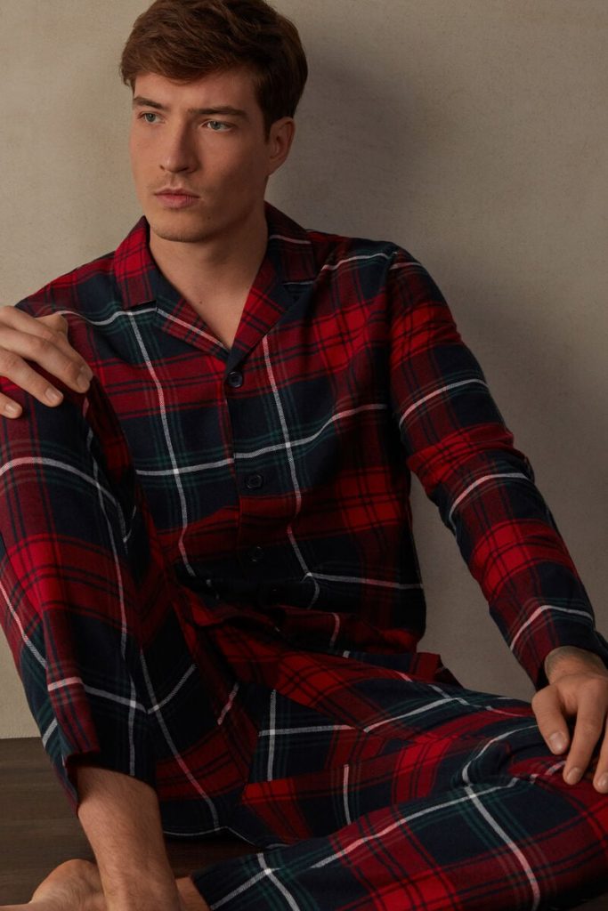 pigiama tartan uomo