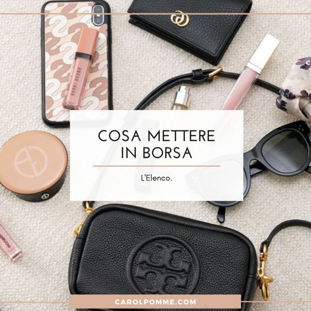 cose da mettere in borsa
