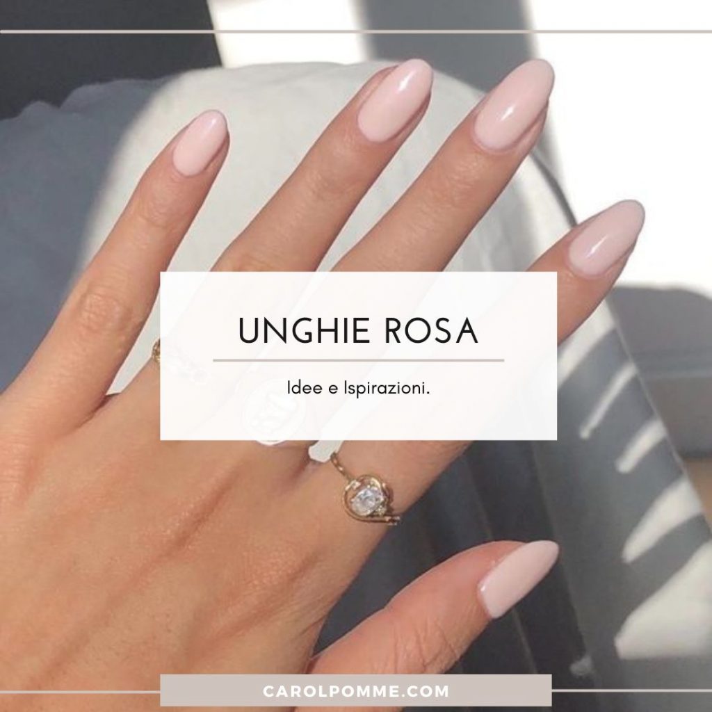 unghie rosa idee ispirazioni
