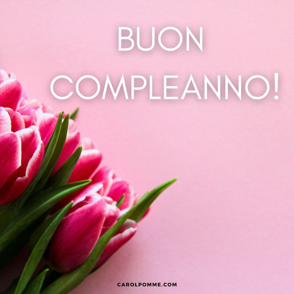 buon compleanno tulipani