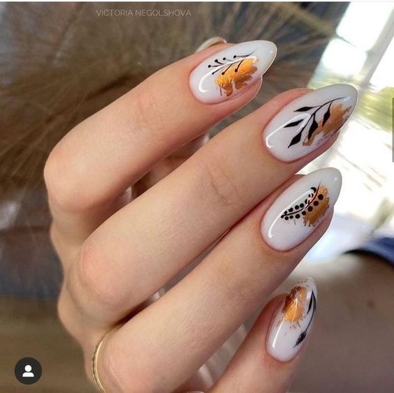 nail art autunno inspo