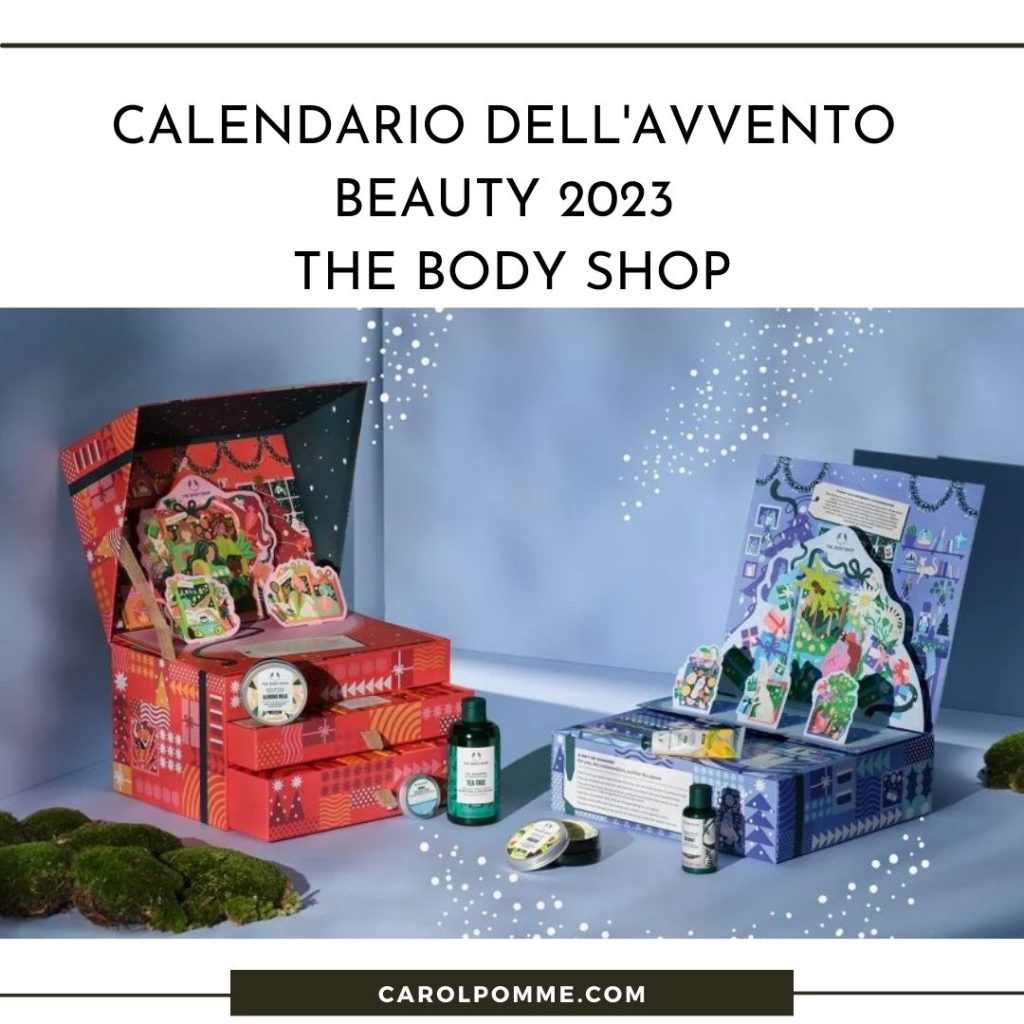 calendari avvento beauty 2023 thebody shop