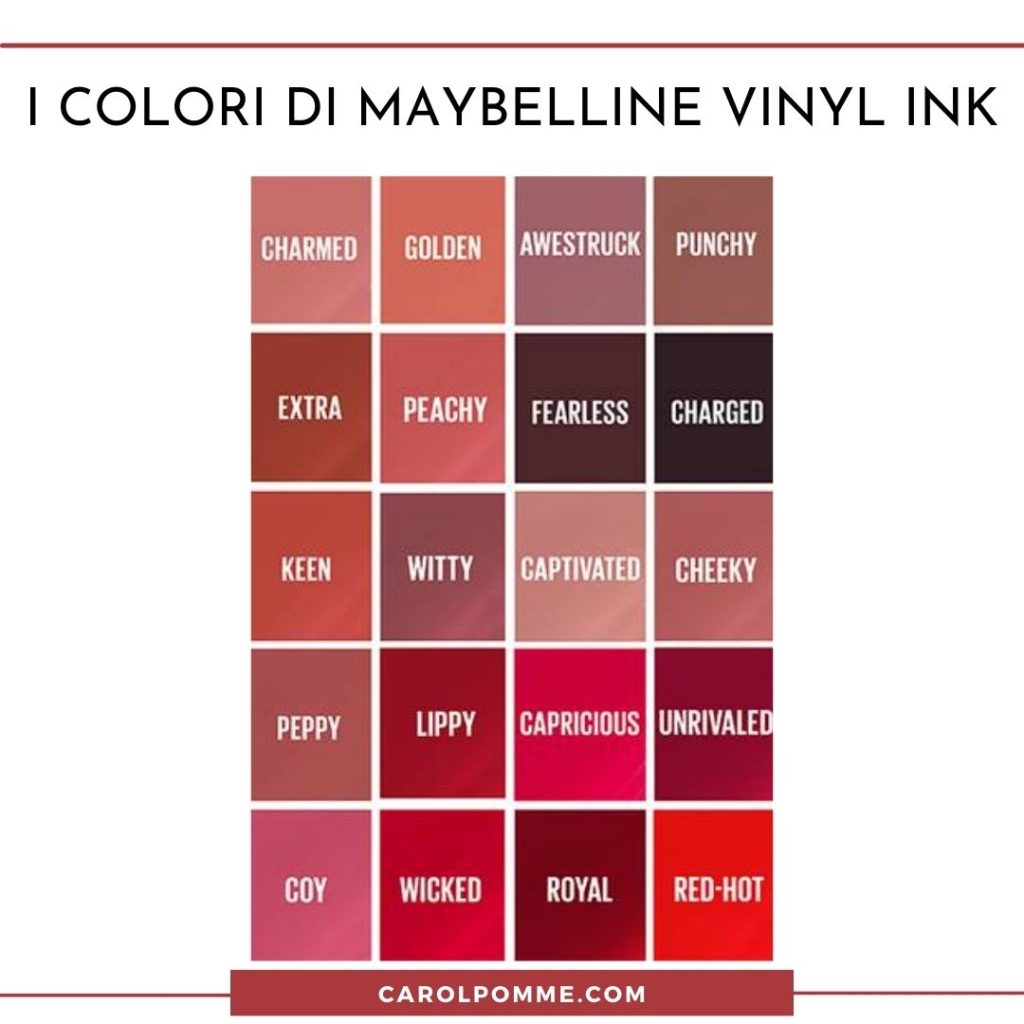 maybelline vinyl ink colori