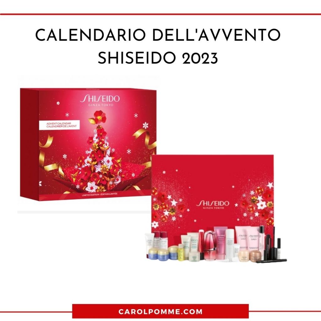 calendario avvento shiseido 2023 skincare